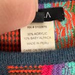 Novica Fiesta of Color Striped Kimono Sleeve Sweater Alpaca Blend Size S/M Photo 4