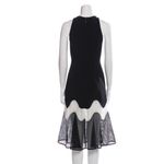Jonathan Simkhai Mesh Crocheted Cocktail Dress Black And White Size 2. Photo 4