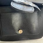 Rachel Zoe New Women’s Black Irim Faux Croc Crossbody Bag Photo 5