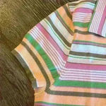 EXPRESS  Design Studio Striped Cap Sleeve Fitted Top size Large Photo 3