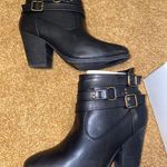 Bamboo Black Bootie Heels Photo 1