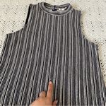 Madewell Striped Mockneck Tank Top Black/White (Medium) Photo 10