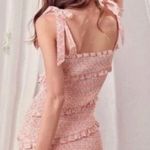 Storia Pink Ruffle Mini Dress Photo 1