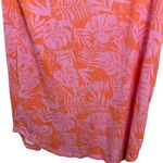 Koolaburra Pink and Orange Leaf‎ Print Swim Coverup Photo 3