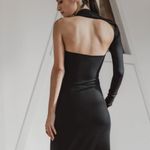 MARCELLA NEW YORK Manhattan One Shoulder Gown Black Photo 5
