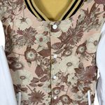 NWT The Hideout Clothing Reversible Mustard/Light Yellow Letterman Jacket Photo 8