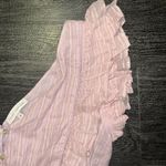 House of Harlow 1960 Mini A-Line Metallic Striped Tiered Ruffled Dress Size M Photo 5