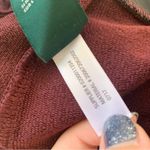 Ralph Lauren  Burgundy Sweatshirt Material Bomber Jacket w/ Satin Stripe Photo 5