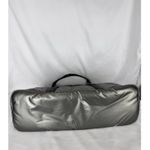 Pajar Canada Metallic Quilted Tote Bag Silver Nylon Travel Gym Weekender Photo 5