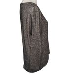 Topshop Sheer Oversized Metallic Sweater Black Size 2 Photo 1