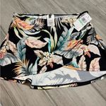 prAna Jantzen over swim skirt size 8 black tropical nwt Photo 4