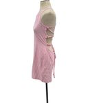 Ellesse Fonti Dress Mini Open Strappy Back Gingham Pink White Size US 10 Photo 7