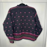 Vintage Dale of Norway Salt Lake City Olympics 2002 Full Zip Wool Sweater Medium Black Photo 2