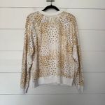 American Eagle  Women’s Medium Yellow White Paisley Patterned Sweatshirt Photo 3