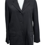 Eddie Bauer Black Blazer Womens Size 18 Classic Button Front Jacket Photo 0