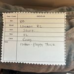 Ralph Lauren Lauren Womens Shirt Size XL Elevated Basic Cotton Fluffy Thick Gray Photo 8