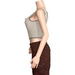 With Jean WITH JÉAN June Corset Top, Grey, Small Photo 5