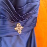 Alfred Angelo  Blue Satin Cocktail dress size 8 Photo 10
