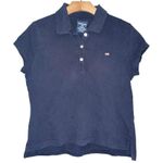 Ralph Lauren Polo Jeans Co Women’s Size L Navy Blue Short Sleeve Polo Shirt Size L Photo 0