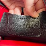 Marina Galanti Black Pebbled Leather Drawstring Crossbody Purse Photo 9