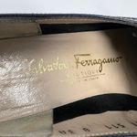 Salvatore Ferragamo  Oxford Womens Shoes Size 8 2A Lace Up Black Leather Narrow Photo 5