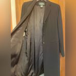 Lauren Ralph Lauren Women Black 3 Button Long Dress Coat Jacket Photo 5