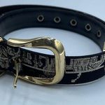 Doncaster Vintage size M embroidered black belt. Photo 0