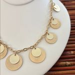 Talbots  Gold Layered Disc Necklace Photo 1