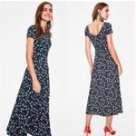 Boden Alda jersey midi dress in Navy Blossom Vine size 10 Regular multicolored Photo 2