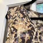 French Connection  Olive Camo Camouflage Watercolor Sleeveless Dress Size 2 XS Photo 7