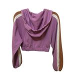 l*space L* Active Cropped Zip Hoodie Athleisure Track Jacket XS Purple Streetwear Photo 5