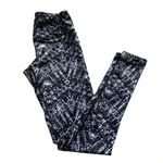 90’s Degree Black White Abstract Skinny Athletic Leggings Sz XS Black Photo 3
