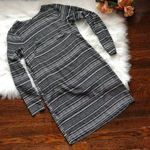 H&M Black & White Long Sleeve Lightweight Dress Photo 0