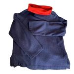 Isaac Mizrahi  for TARGET KNIT TOP NAVY BLUE RED CROPPED M Photo 0