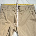Talbots Boyfriend High Rise Straight Leg Khaki Solid Tan Cotton Chino Pants 14 Photo 2