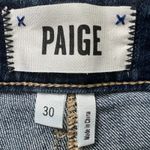 Paige  Jax Knee Shorts Womens Size 30 Blue Denim Stretch Cuffed Hem Mid Rise‎ Photo 3