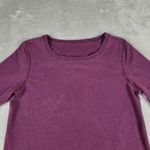 Lululemon Belle Long Sleeve Heathered Red Grape Pleat Back Sweatshirt Size 8 (?) Photo 4