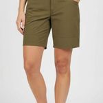 REI Co Op Craglands Ripstop Olive Green Hiking Cargo Shorts Quick Dry Size 14 Photo 0