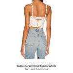 For Love & Lemons Sadie crop top corset large NWT eyelet Photo 3