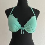 Victoria's Secret Turquoise blue Victoria’s secret push-up bikini top with underwire 34D Photo 2