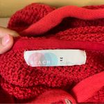 Free People  Ainsley Sweater Mini Dress in Red Photo 8