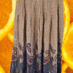 Norton Mcnaughton Vintage ‎ Skirt Checked Pattern with Paisley Photo 0