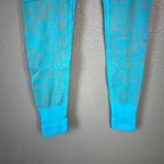 Nux Compression‎ Leggings Womens Size S Turquoise Gray NEW Blue Photo 3