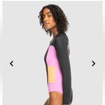 Roxy NWT Women's  Fitness Long Sleeve Back Zip One Piece Swimsuit Size XS Photo 2