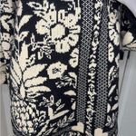 Farm Rio  Floral Black and Cream Knit Cardigan Photo 4