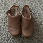 Softwalk  Marquette Chunky Leather Clog Mules Brown Size 11 Wide Photo 4