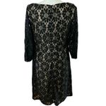 Eliza J  Size 10 Black Lace Overlay Cocktail Sheath Dress Photo 1
