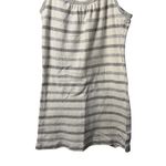 Abercrombie & Fitch VTG  Small Gray White Striped Racerback Tank Top Y2K Casual Photo 2