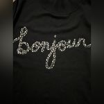 Karl Lagerfeld  PARIS crewneck sweater with Bonjour Size Medium $99 Photo 2