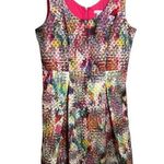 New York & Co. Sleeveless Fit & Flare Dress Textured Geometric 10 Photo 0
